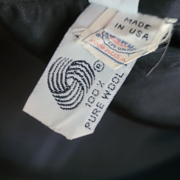 Vintage Calvin Klein made in USA Maxi Coat, black, c.1987, fits 10-12, - Picture 11 of 15